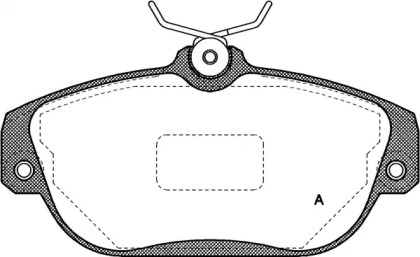 Комплект тормозных колодок OPEN PARTS BPA0368.10