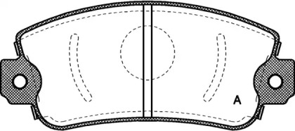 Комплект тормозных колодок OPEN PARTS BPA0372.00