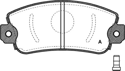 Комплект тормозных колодок OPEN PARTS BPA0372.02