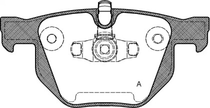 Комплект тормозных колодок OPEN PARTS BPA0381.70