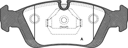 Комплект тормозных колодок OPEN PARTS BPA0384.00