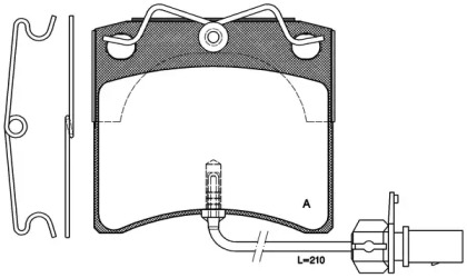 Комплект тормозных колодок OPEN PARTS BPA0385.11