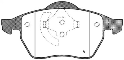 Комплект тормозных колодок OPEN PARTS BPA0390.01