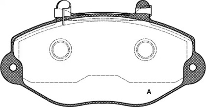 Комплект тормозных колодок OPEN PARTS BPA0392.02