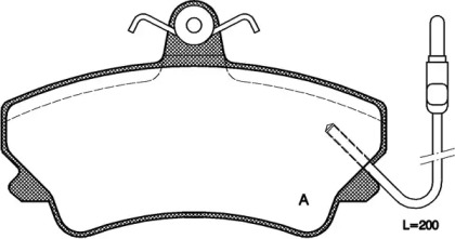 Комплект тормозных колодок OPEN PARTS BPA0409.02