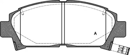 Комплект тормозных колодок OPEN PARTS BPA0427.02