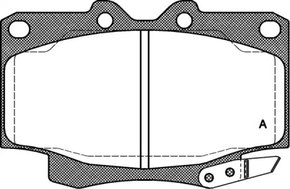 Комплект тормозных колодок OPEN PARTS BPA0430.04