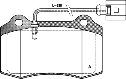 Комплект тормозных колодок OPEN PARTS BPA0434.01