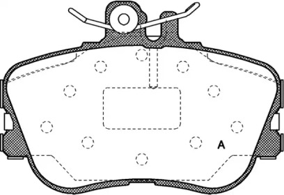 Комплект тормозных колодок OPEN PARTS BPA0445.00