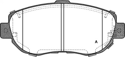 Комплект тормозных колодок OPEN PARTS BPA0456.14