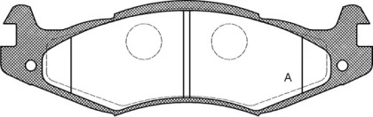 Комплект тормозных колодок OPEN PARTS BPA0463.00