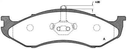 Комплект тормозных колодок OPEN PARTS BPA0467.00