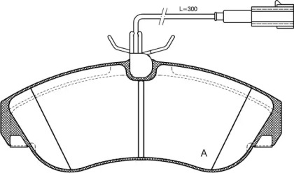 Комплект тормозных колодок OPEN PARTS BPA0487.11