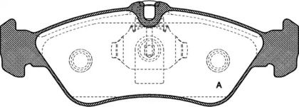 Комплект тормозных колодок OPEN PARTS BPA0580.00