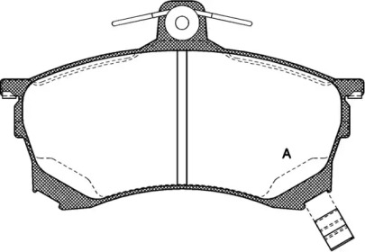 Комплект тормозных колодок OPEN PARTS BPA0582.00