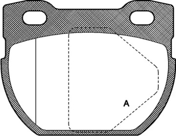 Комплект тормозных колодок OPEN PARTS BPA0584.00