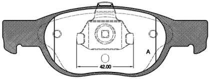 Комплект тормозных колодок OPEN PARTS BPA0588.10