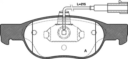 Комплект тормозных колодок OPEN PARTS BPA0588.31