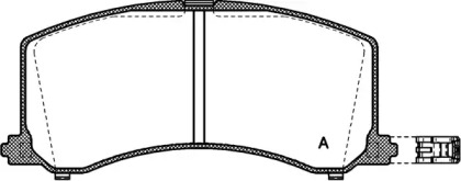 Комплект тормозных колодок OPEN PARTS BPA0595.02