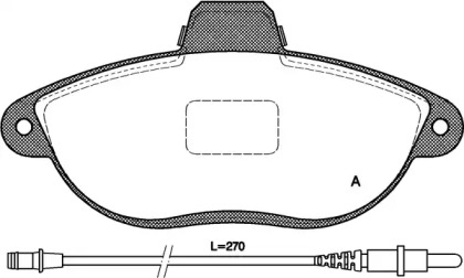 Комплект тормозных колодок OPEN PARTS BPA0602.02