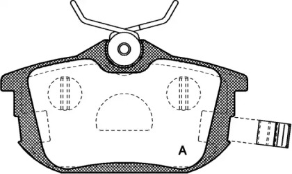 Комплект тормозных колодок OPEN PARTS BPA0605.02