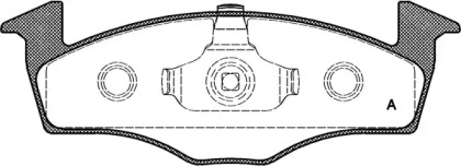 Комплект тормозных колодок OPEN PARTS BPA0609.00