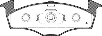 Комплект тормозных колодок OPEN PARTS BPA0609.10