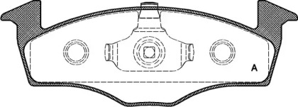 Комплект тормозных колодок OPEN PARTS BPA0609.20