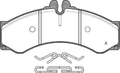 Комплект тормозных колодок OPEN PARTS BPA0614.00