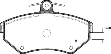 Комплект тормозных колодок OPEN PARTS BPA0631.00