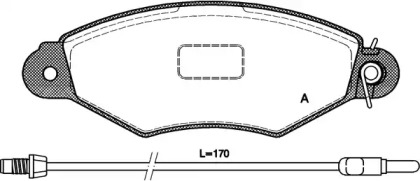 Комплект тормозных колодок OPEN PARTS BPA0643.01