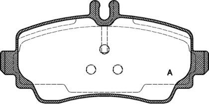 Комплект тормозных колодок OPEN PARTS BPA0650.00