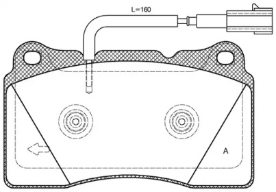 Комплект тормозных колодок OPEN PARTS BPA0666.12