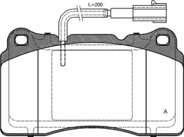 Комплект тормозных колодок OPEN PARTS BPA0666.51