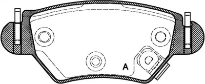 Комплект тормозных колодок OPEN PARTS BPA0685.22