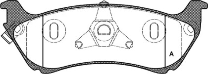 Комплект тормозных колодок OPEN PARTS BPA0698.01