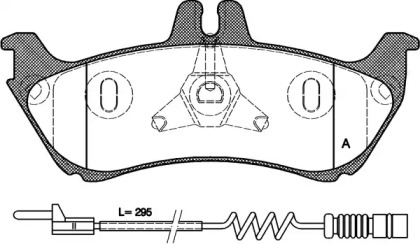 Комплект тормозных колодок OPEN PARTS BPA0698.11