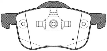 Комплект тормозных колодок OPEN PARTS BPA0713.00