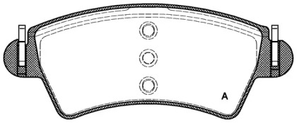 Комплект тормозных колодок OPEN PARTS BPA0726.10