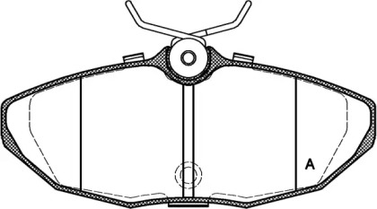 Комплект тормозных колодок OPEN PARTS BPA0732.10