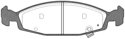 Комплект тормозных колодок OPEN PARTS BPA0736.02