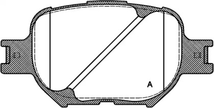 Комплект тормозных колодок OPEN PARTS BPA0742.00