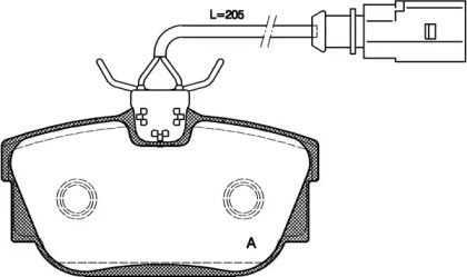 Комплект тормозных колодок OPEN PARTS BPA0767.01