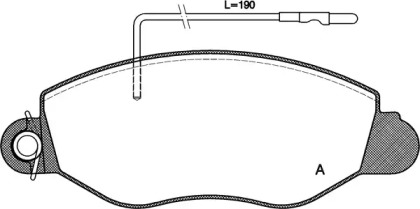 Комплект тормозных колодок OPEN PARTS BPA0772.22