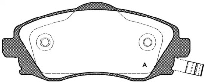 Комплект тормозных колодок OPEN PARTS BPA0774.02