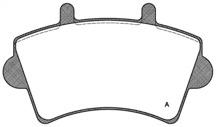 Комплект тормозных колодок OPEN PARTS BPA0819.00