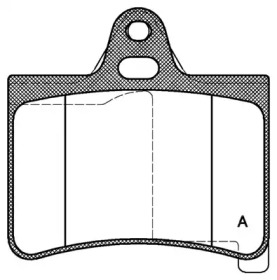 Комплект тормозных колодок OPEN PARTS BPA0830.00