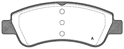 Комплект тормозных колодок OPEN PARTS BPA0840.20