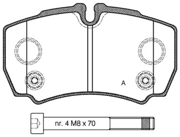 Комплект тормозных колодок OPEN PARTS BPA0849.10