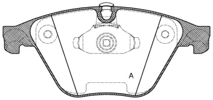 Комплект тормозных колодок OPEN PARTS BPA0857.20